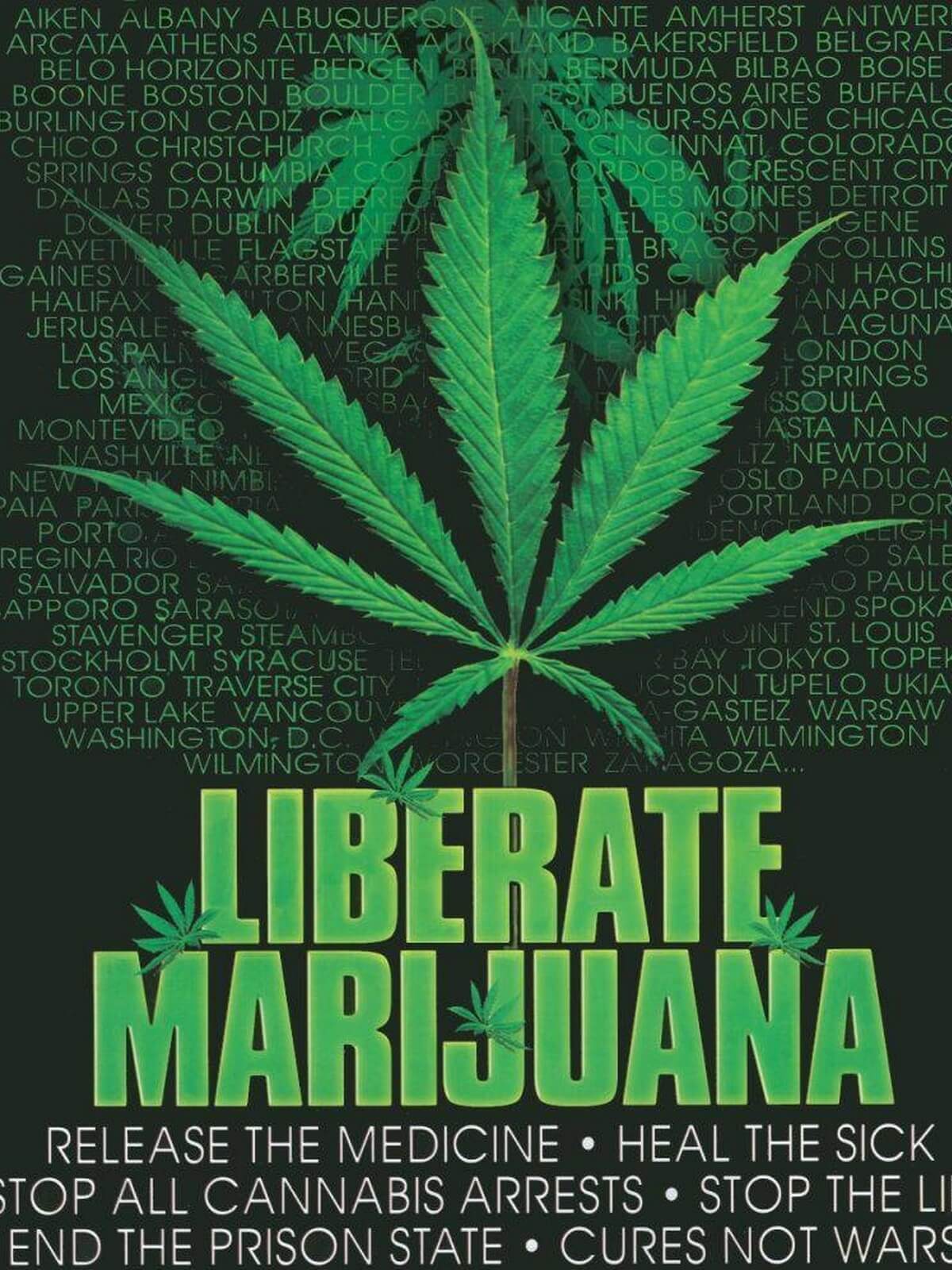 Liberate Marijuana Poster