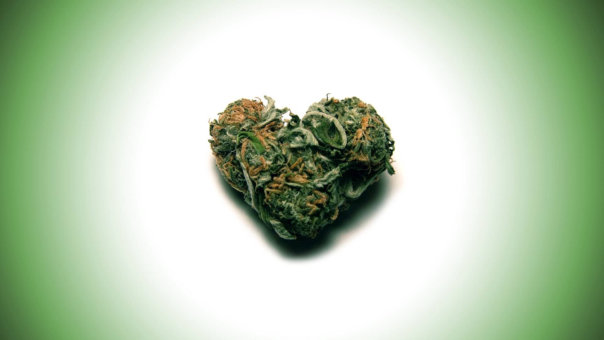 Love Weed Wallpaper Nug Heart
