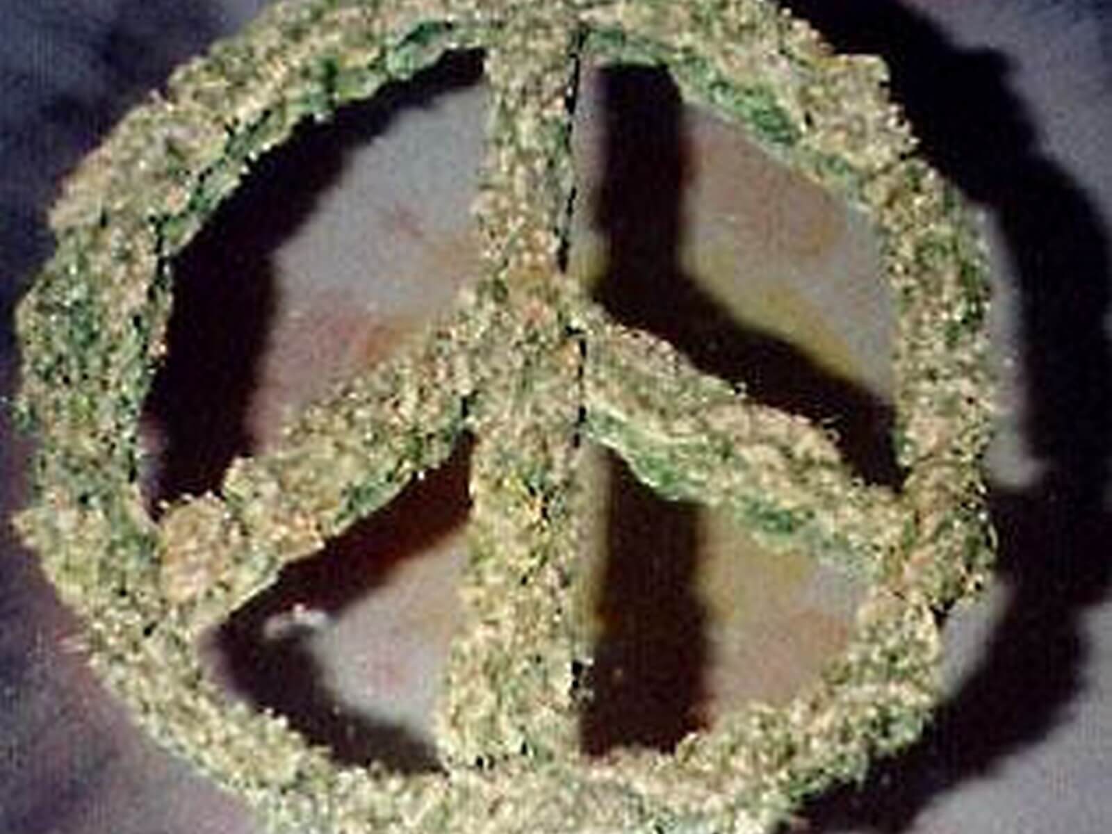 Weed Nug Peace Symbol