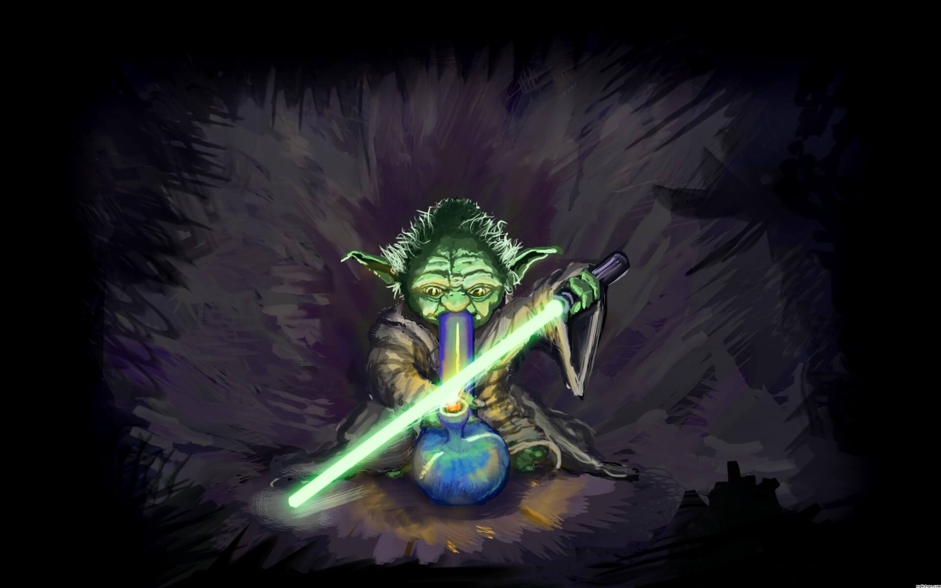 Yoda Bong Weed Star Wars